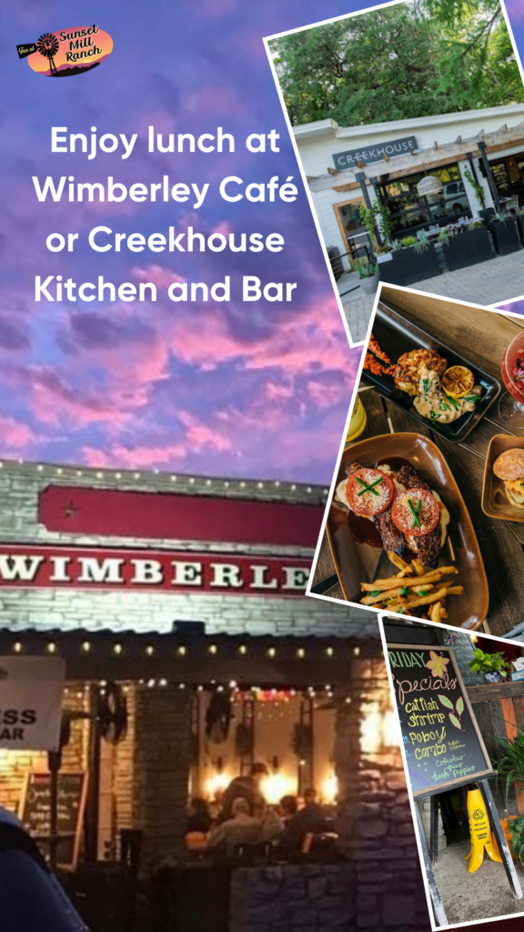 Lunch - Inn at Sunset Mill Ranch image of wimberley cafe an creekhouse
