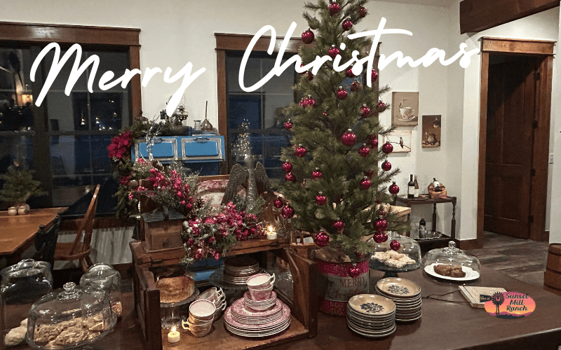 Image of Christmas Tree in Breakfast Room